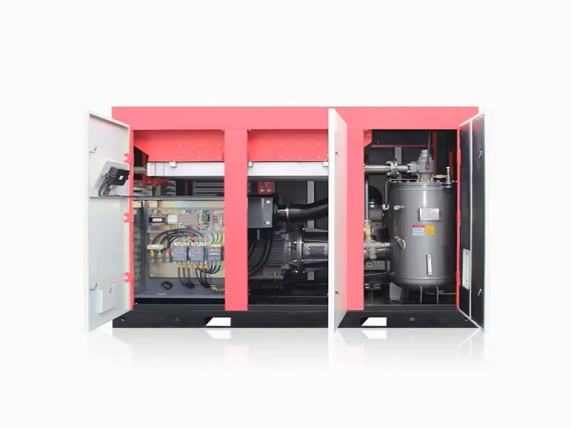 雙螺桿空壓機兩級壓縮永磁變頻螺桿式空壓機